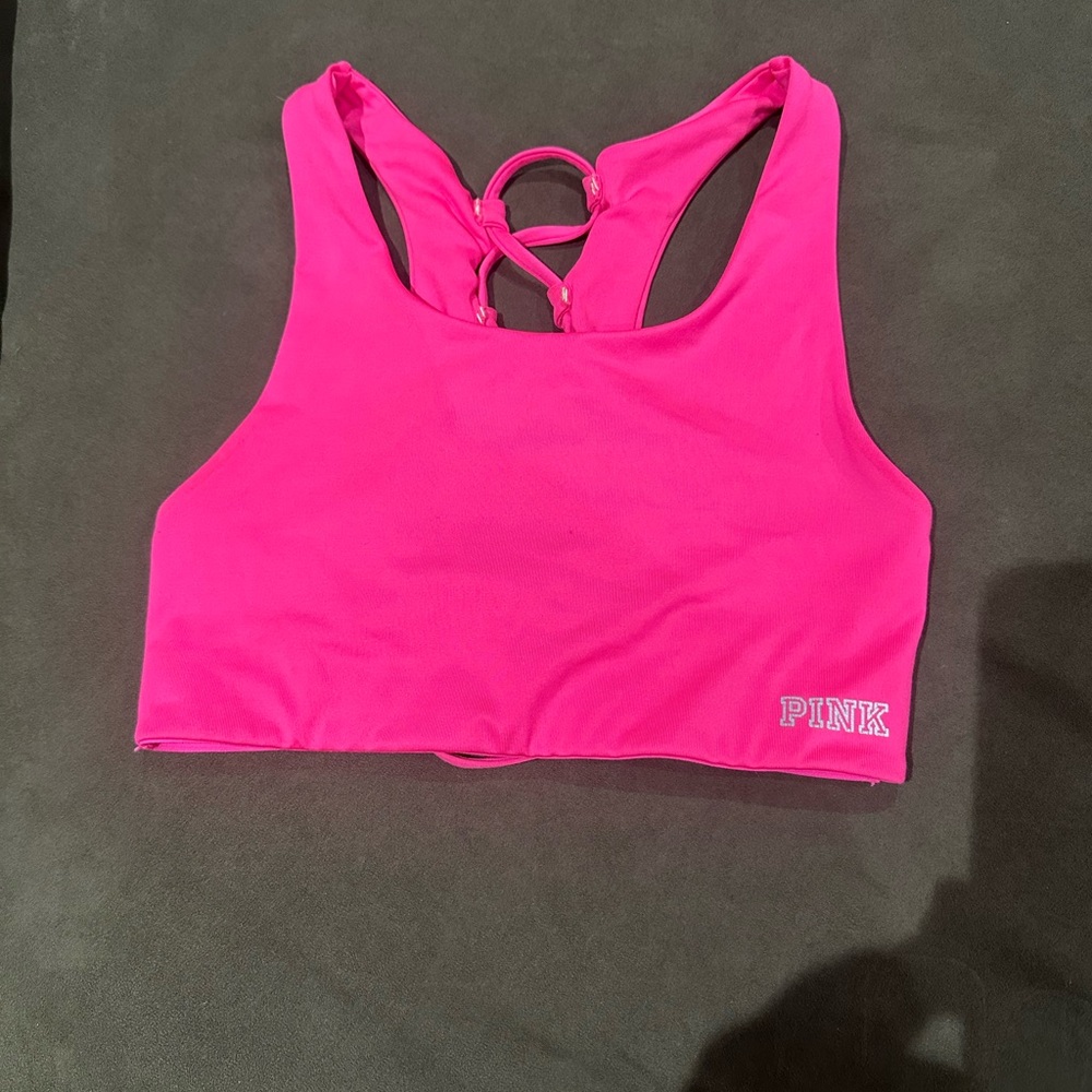 PINK Victoria's Secret Bright Pink Sports Bra